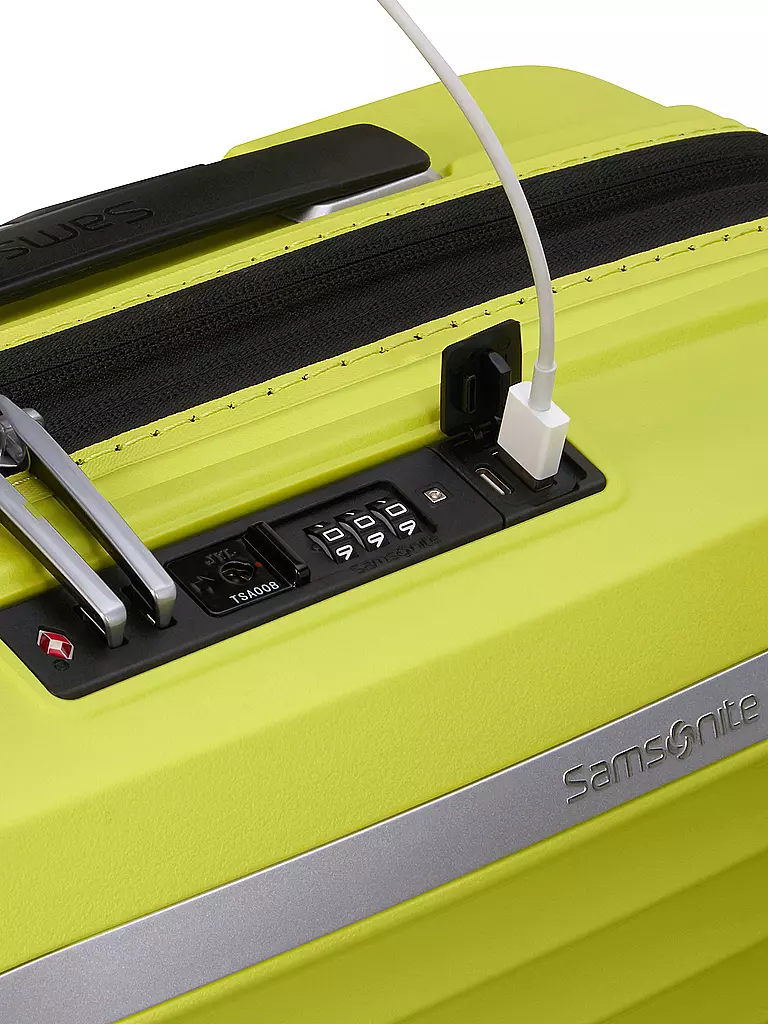 SAMSONITE | Trolley UPSCAPE SPINNER 55cm erweiterbar lime | schwarz