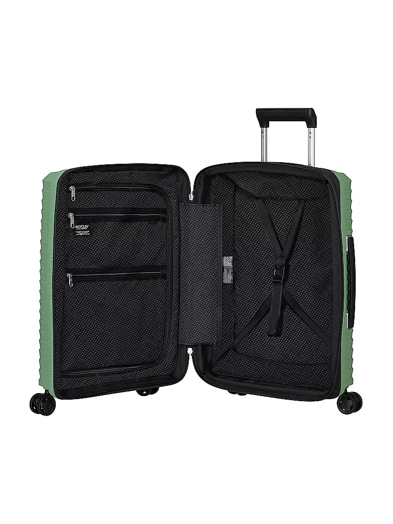 SAMSONITE | Trolley UPSCAPE SPINNER 55cm erweiterbar stone green  | grün