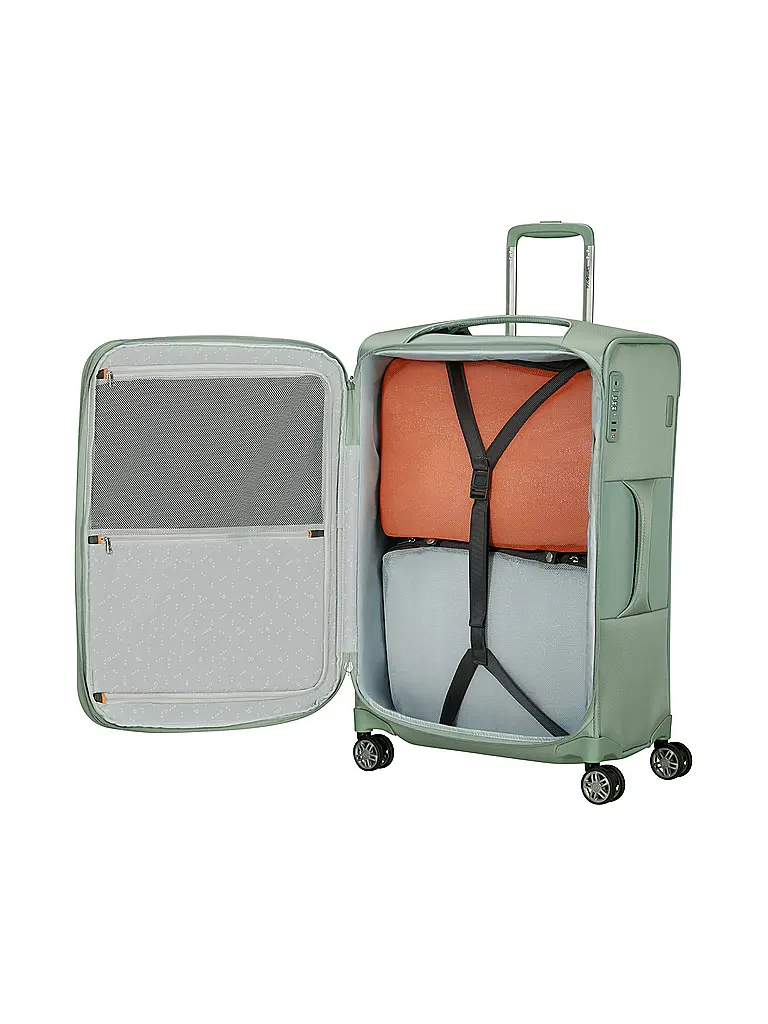 SAMSONITE | Trolley weich RE-LITE SPINNER  67cm erweiterbar sage | Hellgrün