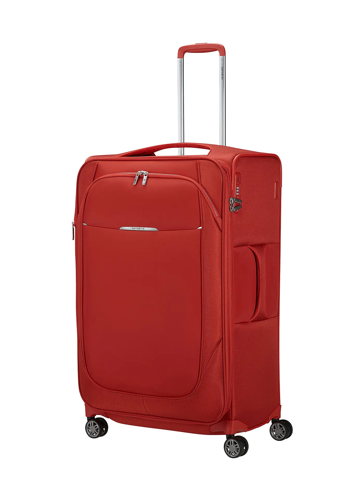 SAMSONITE | Trolley weich RE-LITE SPINNER  78cm erweiterbar black  | rot