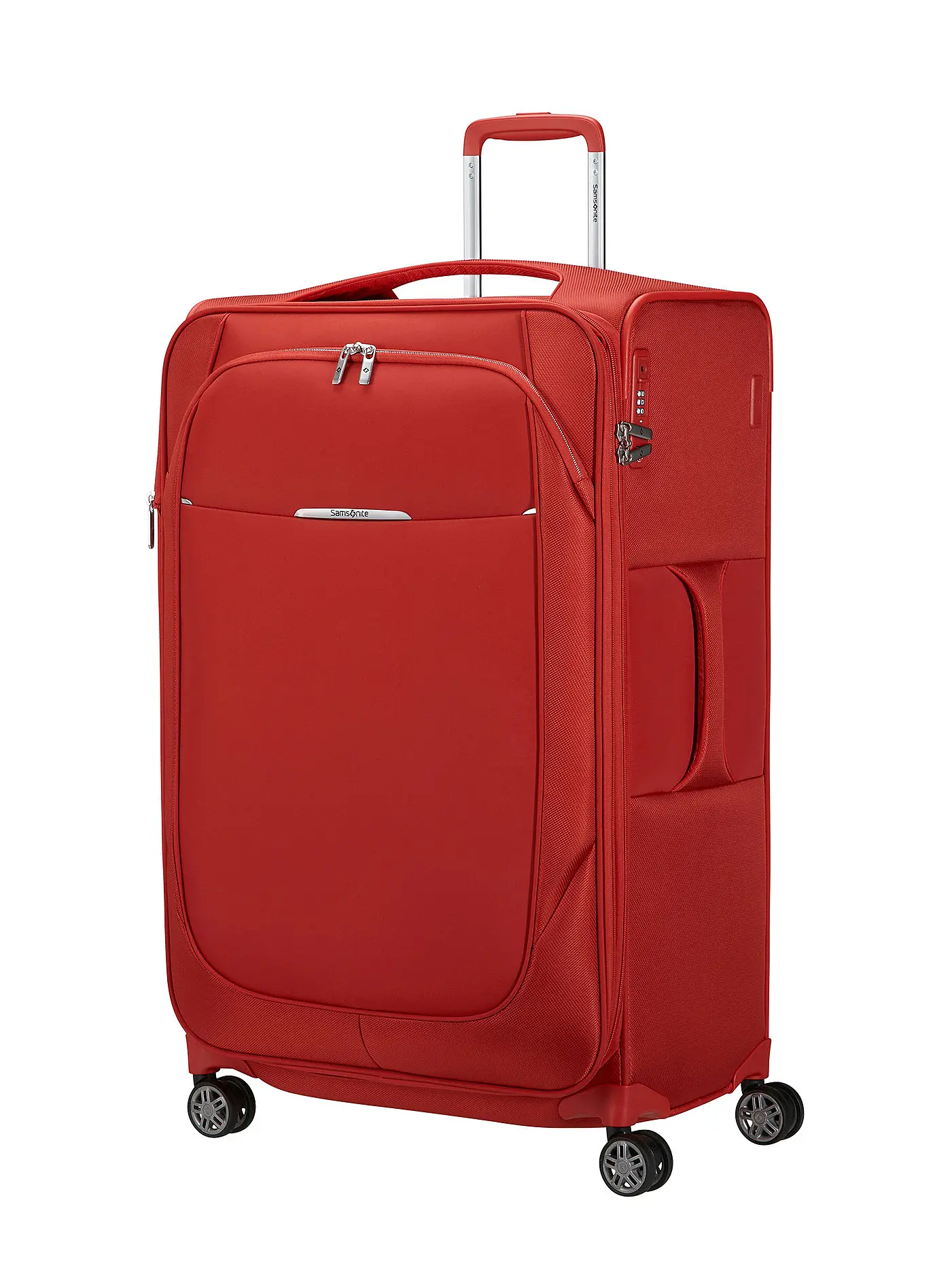 SAMSONITE | Trolley weich RE-LITE SPINNER  78cm erweiterbar black  | rot