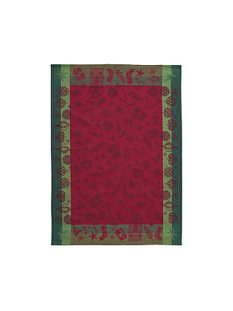 SANDER | Weihnachts Geschirrtuch 50x70cm  JOLLY TIME Rot