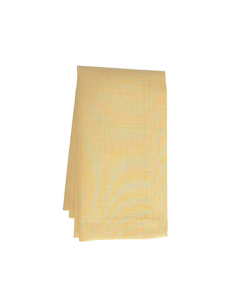 SANDER Tischdecke LOFT UNI eckig 150x300cm Honig  gelb