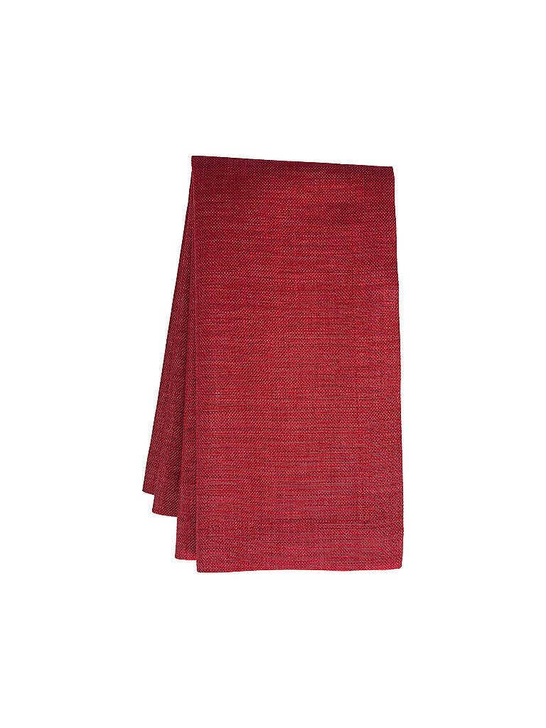 SANDER Tischdecke LOFT UNI eckig 150x300cm Weinrot rot