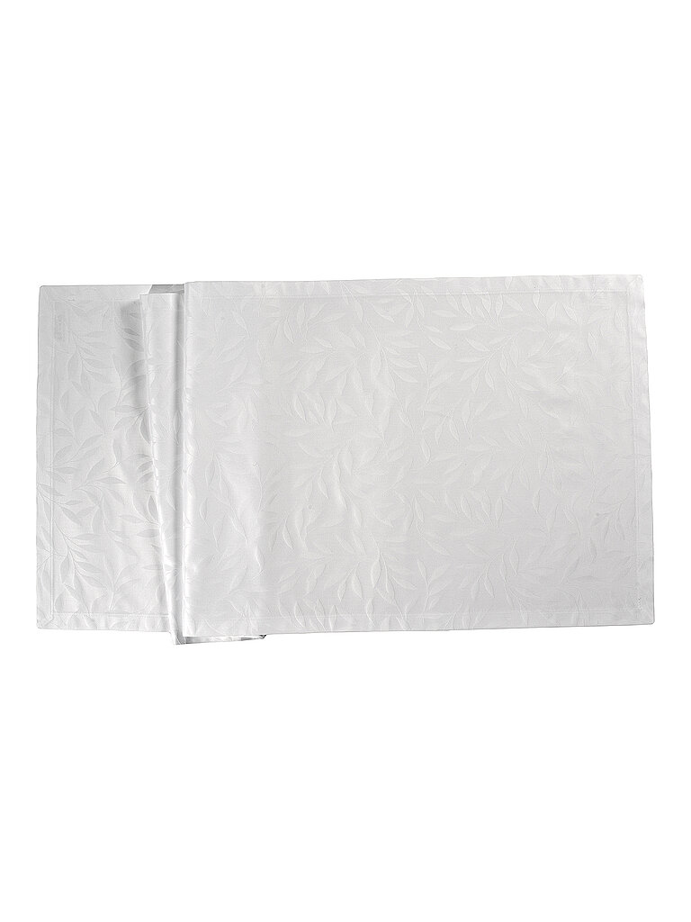 SANDER Tischdecke COMO DAMAST 150x200cm Weiss weiss