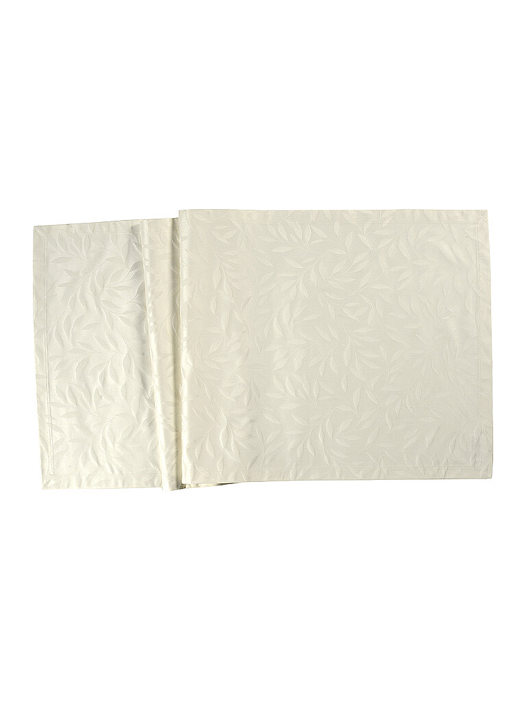 SANDER Tischdecke COMO DAMAST rund 170cm Creme beige