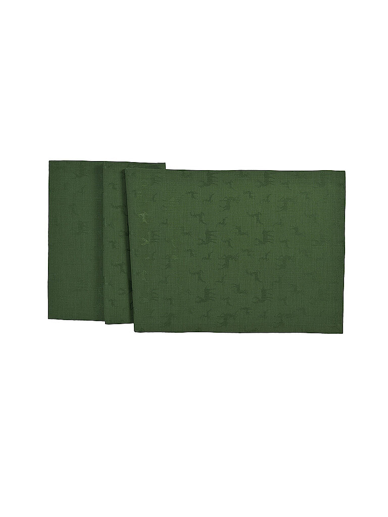 SANDER Weihnachts Tischläufer 50x140cm  NOVA LOFT JACQUARD Fir dunkelgrün