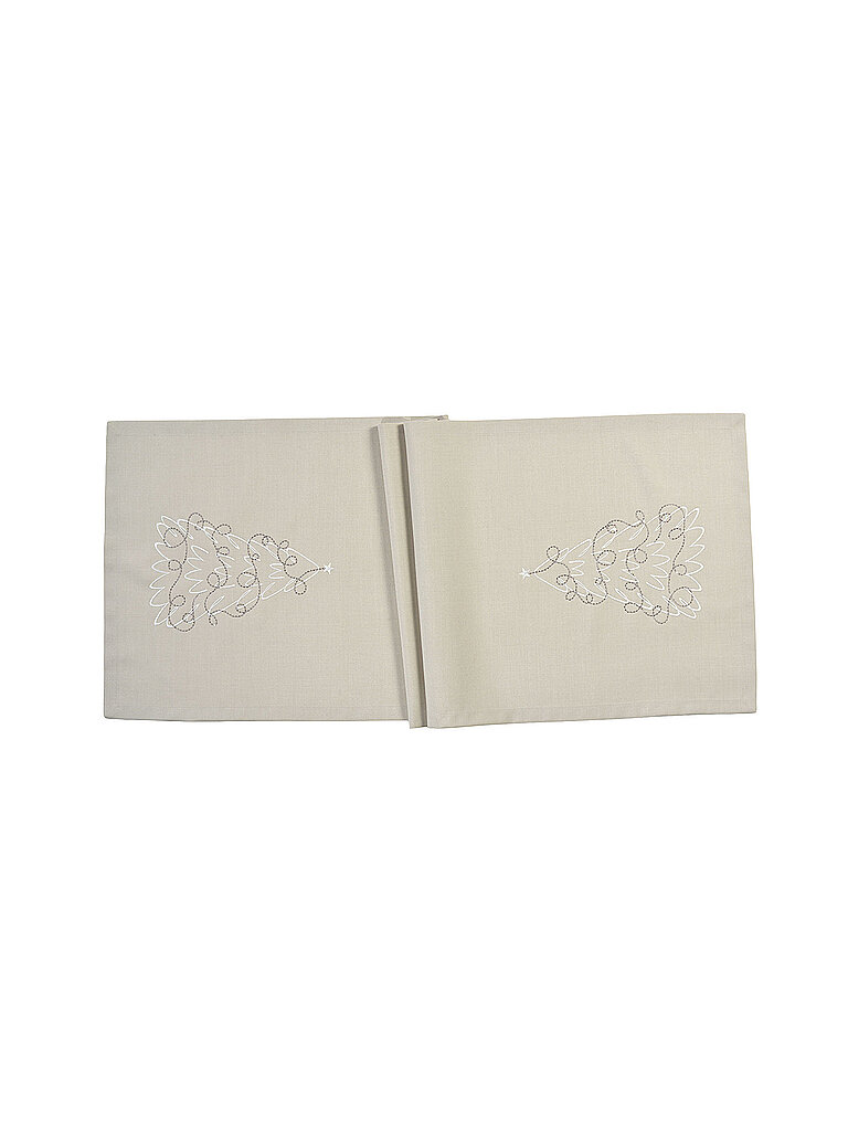 SANDER Weihnachts Tischläufer 50x150cm SWING beige