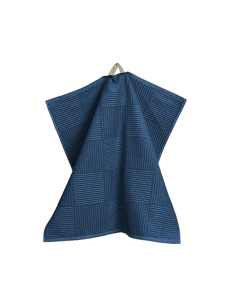 SANDER | Frottee Küchentücher 04 Adam 50x50cm Blau | dunkelblau
