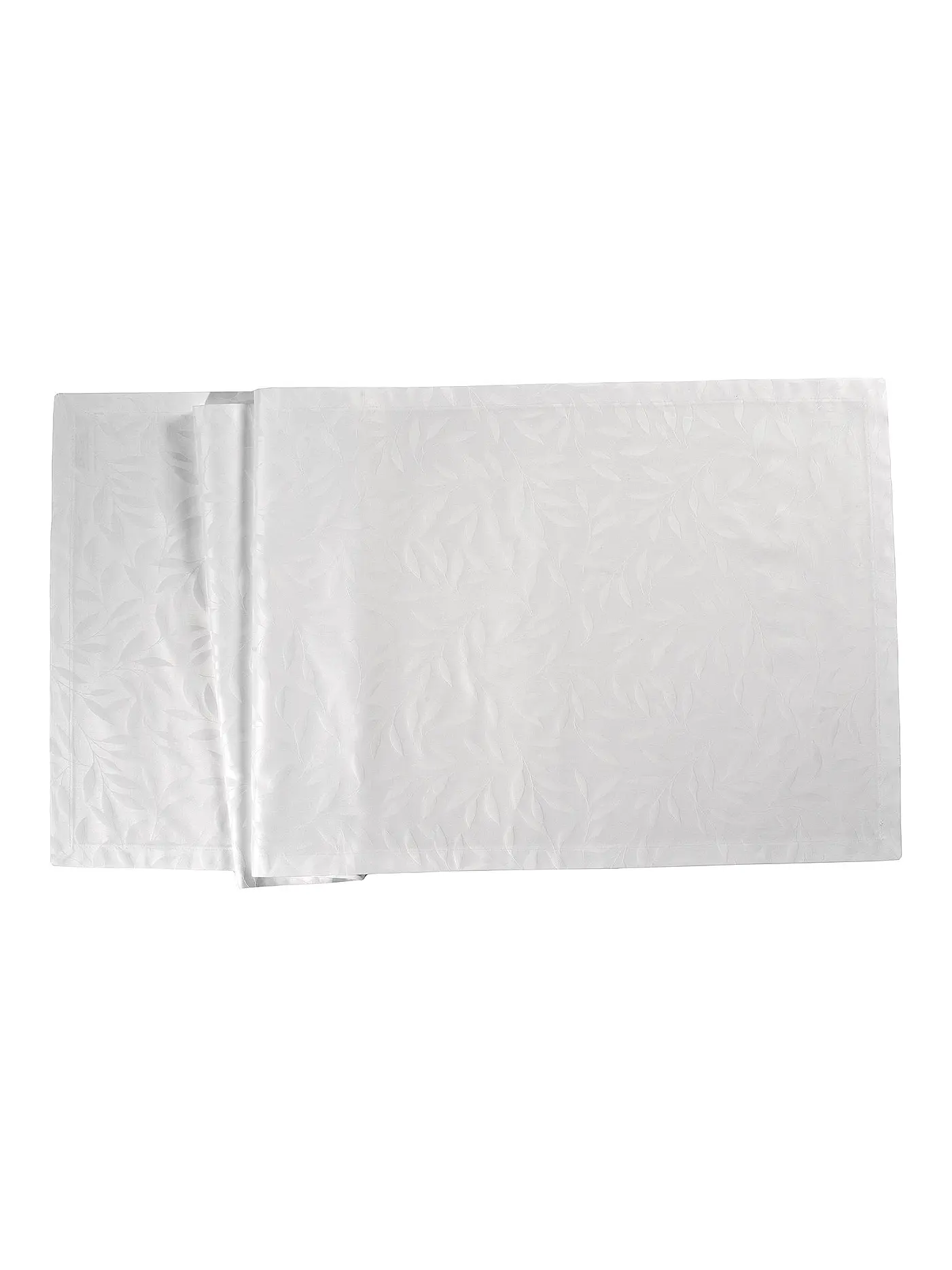 SANDER | Mitteldecke COMO DAMAST 90x90cm Weiss | weiss