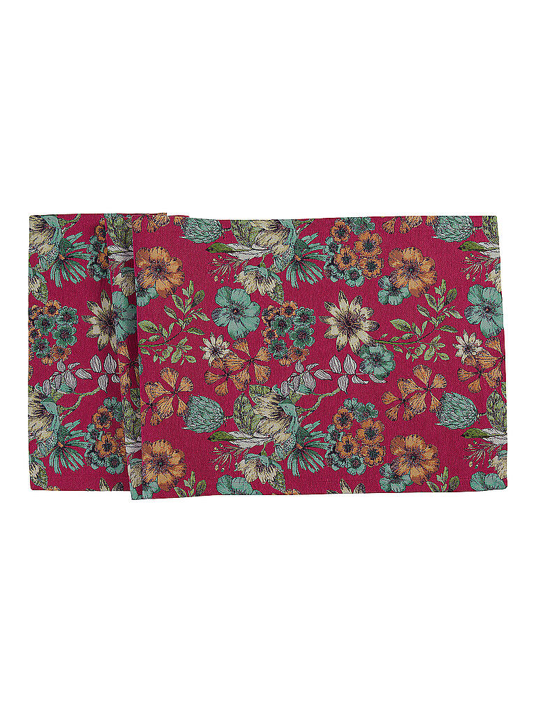 SANDER | Tischläufer 50x140cm Lorena Fuchsia | koralle