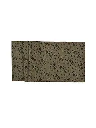 SANDER | Weichnachts Tischläufer 50x140cm STELLE D'ORO Taupe | braun