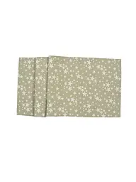 SANDER | Weichnachts Tischläufer 50x140cm STELLE D'ORO Taupe | hellbraun