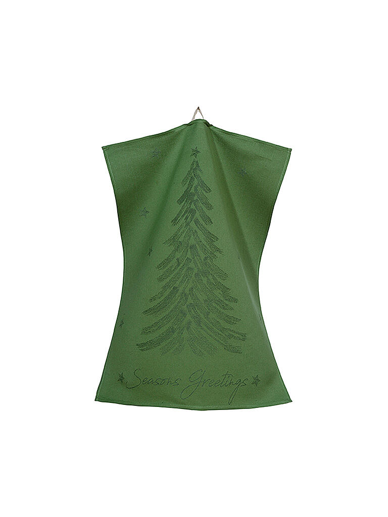 SANDER | Weihnachts Geschirrtuch Greetings 50x70cm Grün | grün