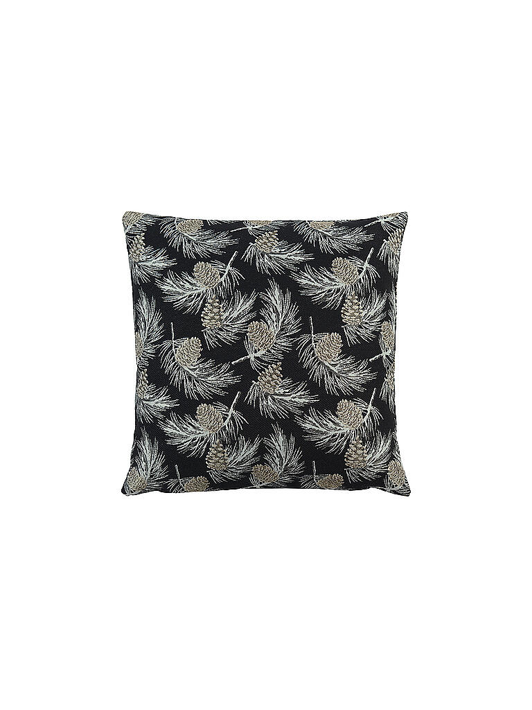 SANDER | Weihnachts Kissenhülle Golding 50x50cm Schwarz | schwarz