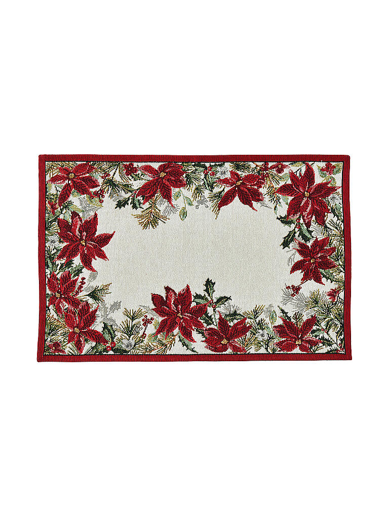 SANDER | Weihnachts Tischset 32x48cm Winter Blossom | weiß