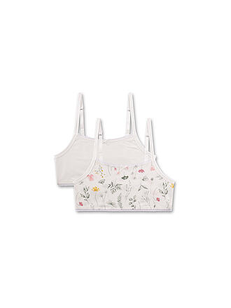 SANETTA | Mädchen Bustier 2er Pkg. whitepebb