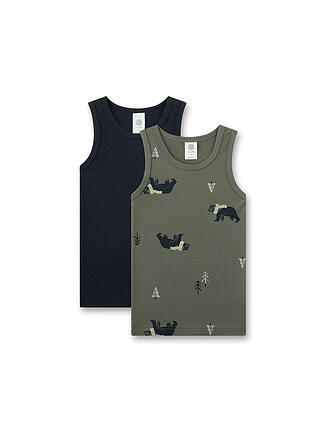 SANETTA | Jungen Unterhemd 2er Pkg. olive