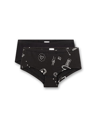 SANETTA | Mädchen Slip 2er Pkg. super black