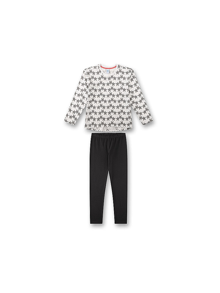 SANETTA Mädchen Pyjama 2-teilig Langarmshirt und Hose creme | 176