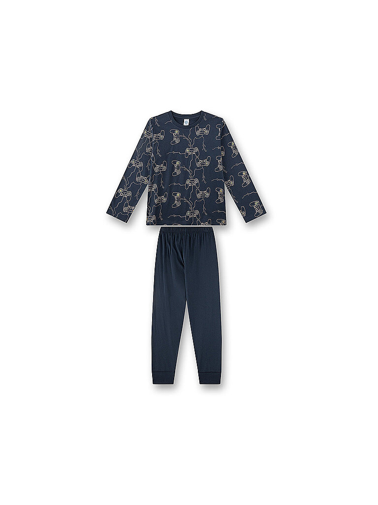 SANETTA Kinder Pyjama  dunkelblau | 140