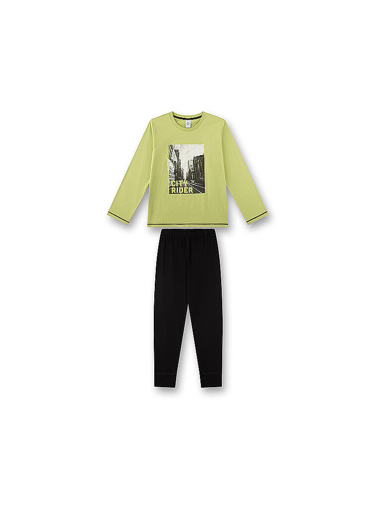 SANETTA Kinder Pyjama  grün | 140