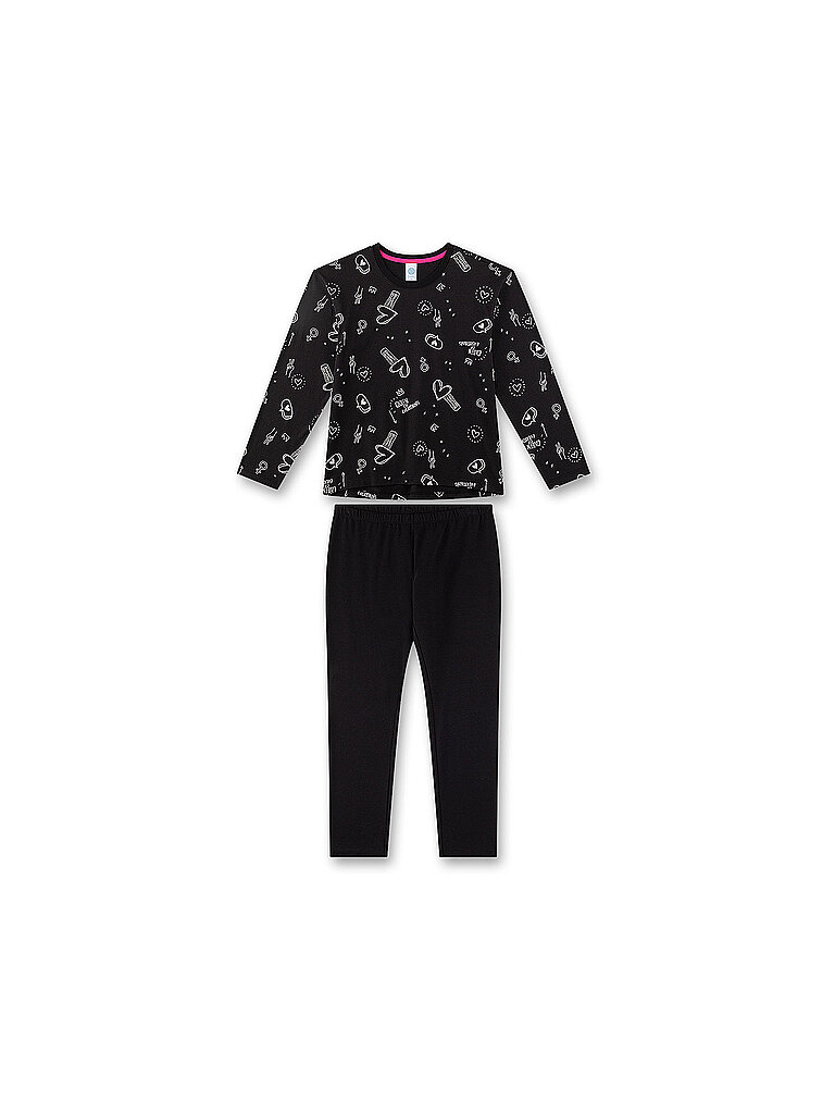 SANETTA Mädchen Pyjama  schwarz | 140