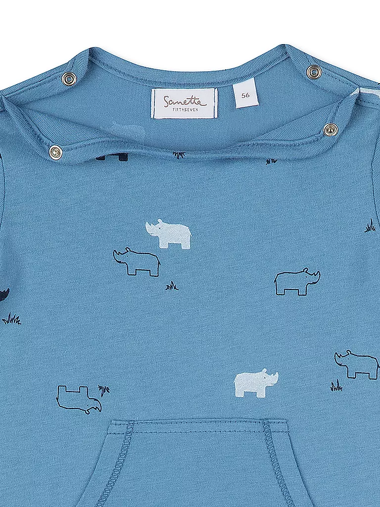 SANETTA | Baby Strampler | hellblau