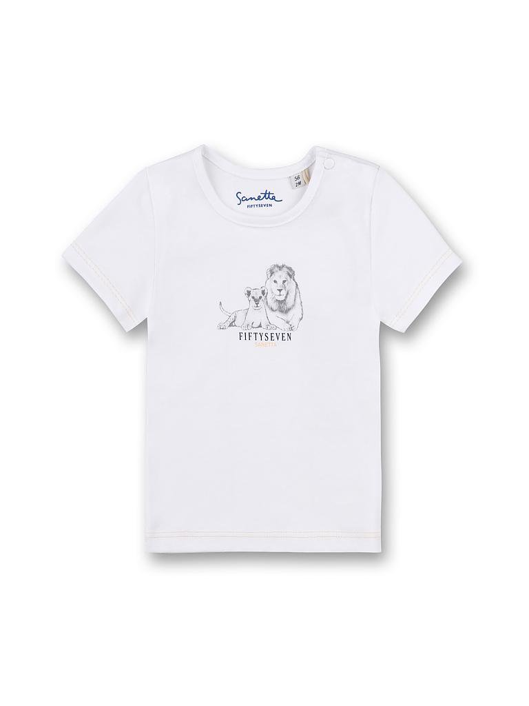 SANETTA | Jungen T-Shirt "Littel Lion" | weiß