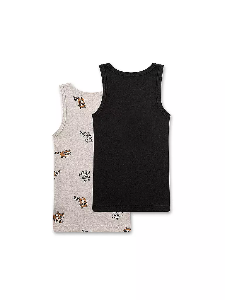 SANETTA | Jungen Top 2er Pkg. nature mel | grau