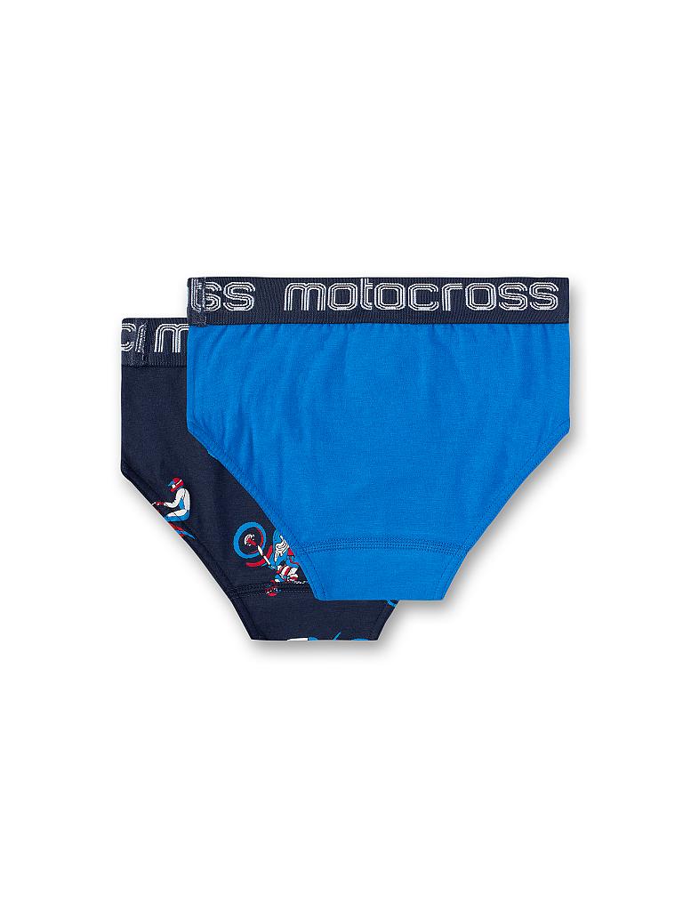 SANETTA | Jungen-Slip 2-er Pkg. "Motocross" | blau