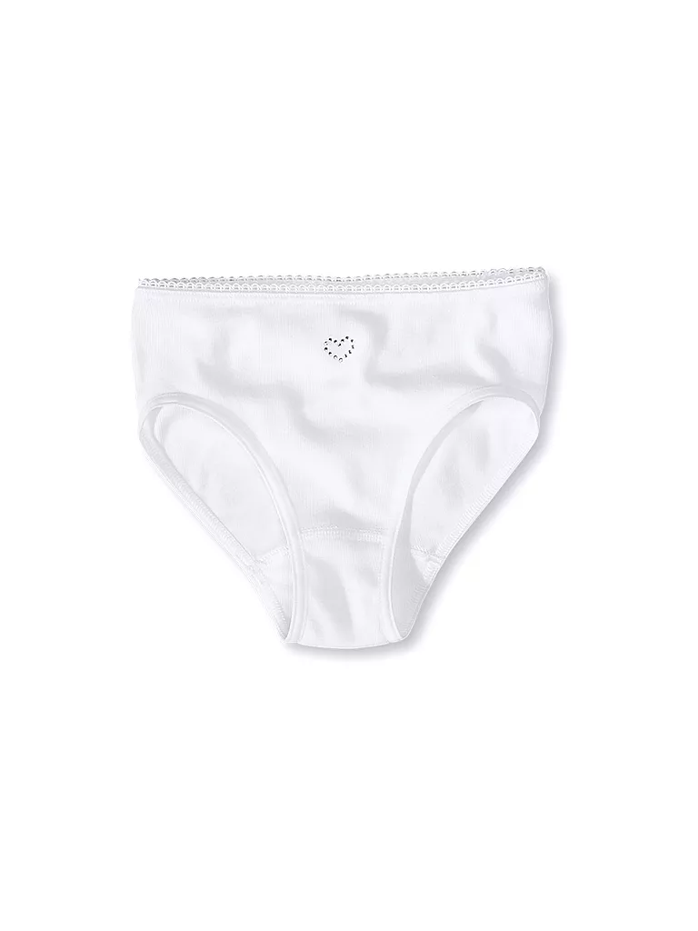 SANETTA | Mädchen - Slip "Cotton Love" white | weiss