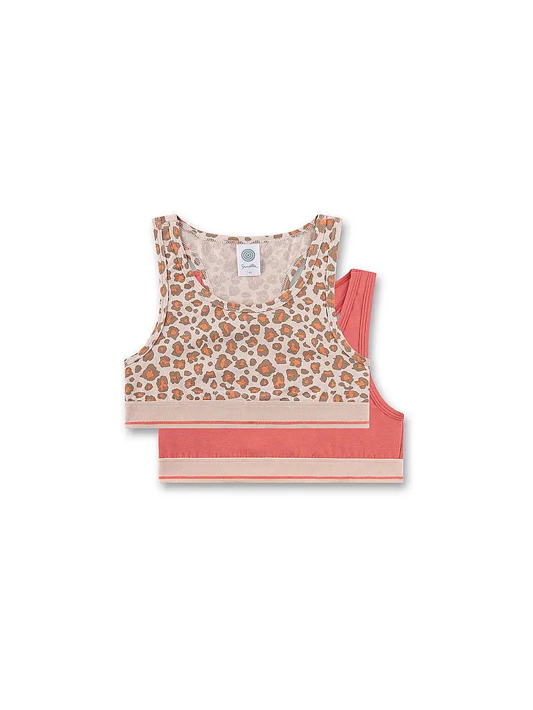 SANETTA | Mädchen Bustier 2er Pkg. silver Peo | Hellbraun