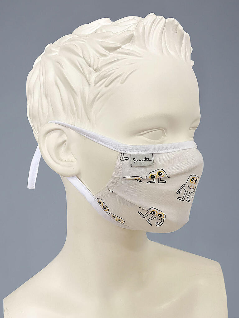 SANETTA | Mädchen Mund-Nasen-Maske 2er Pkg | weiß