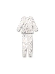 SANETTA | Mädchen Pyjama 2-teilig Langarmshirt und Hose | Creme