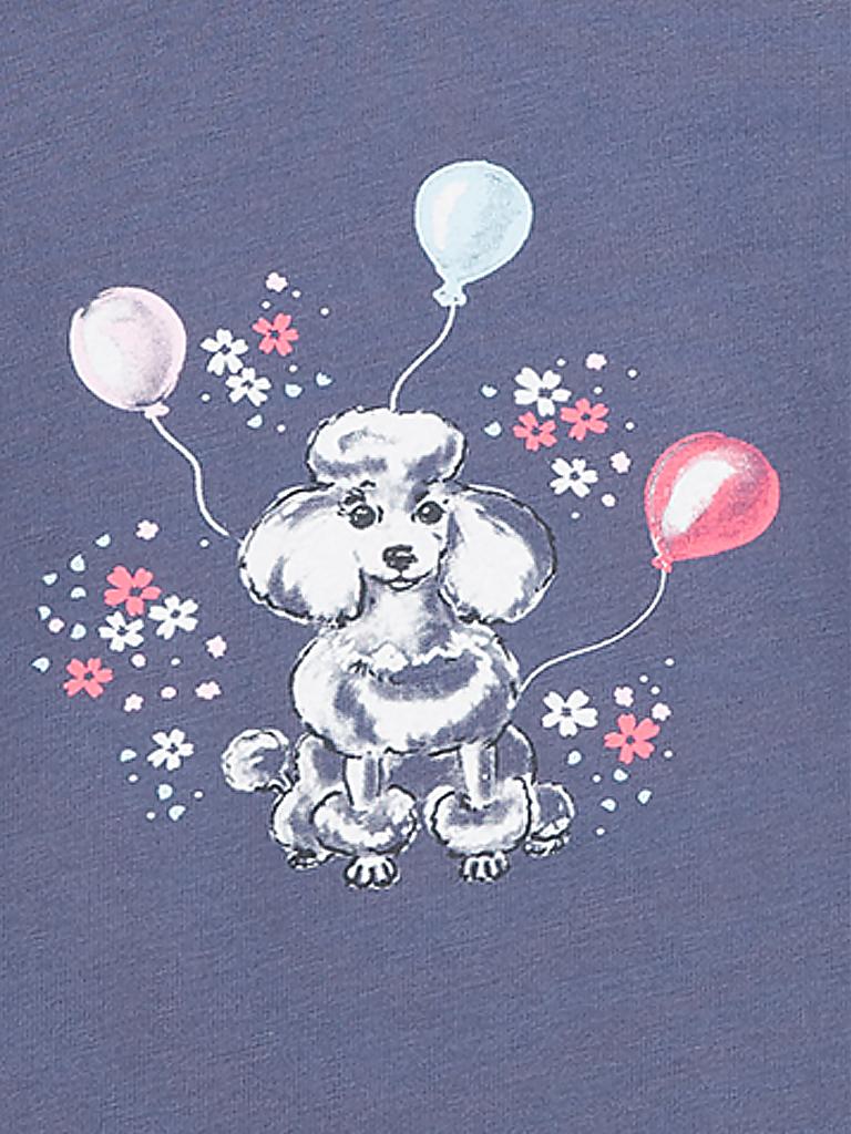 SANETTA | Mädchen Pyjama Poodle Party | blau