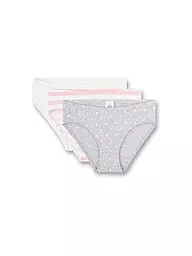 SANETTA | Mädchen Slip 3er Pkg. hellgrau melange | hellgrau
