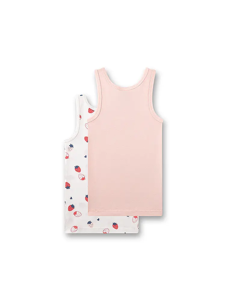 SANETTA | Mädchen Top - Unterhemd 2er Pkg. white pebb | Creme