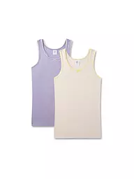SANETTA | Mädchen Unterhemd 2-er Pkg sand | creme