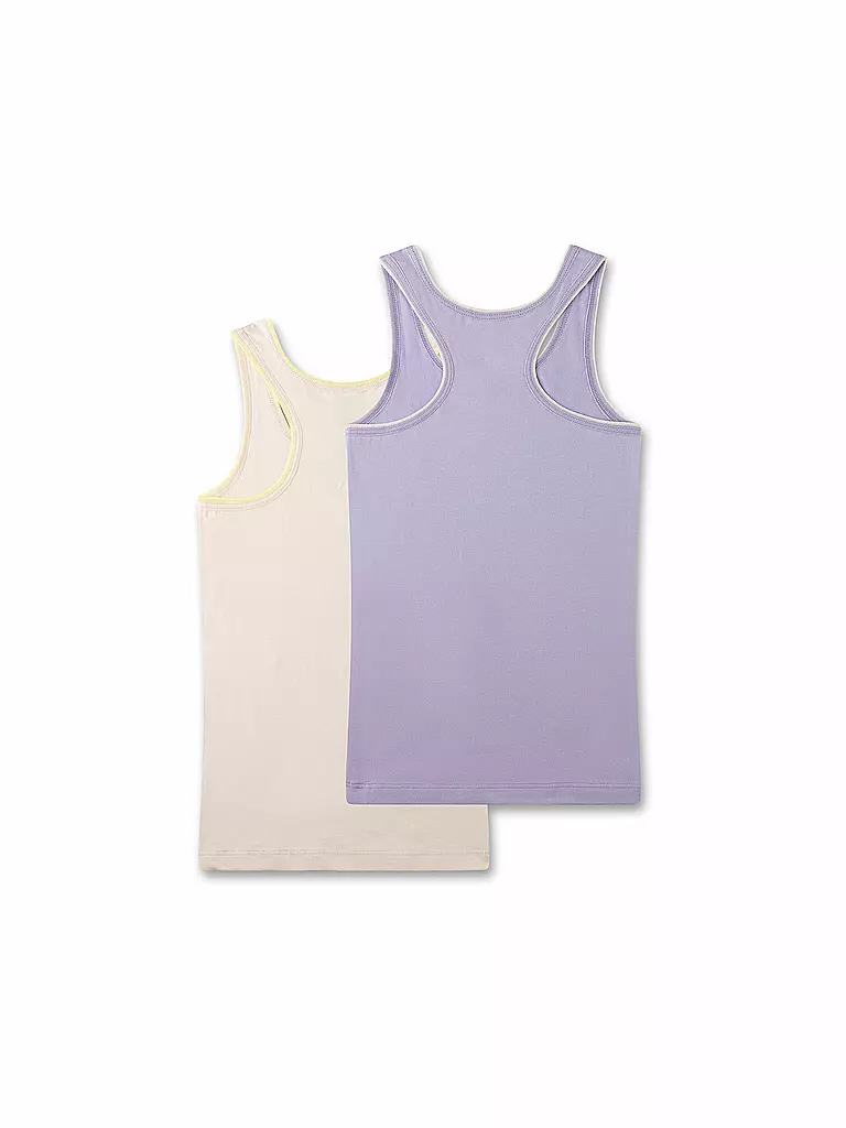 SANETTA | Mädchen Unterhemd 2-er Pkg sand | creme