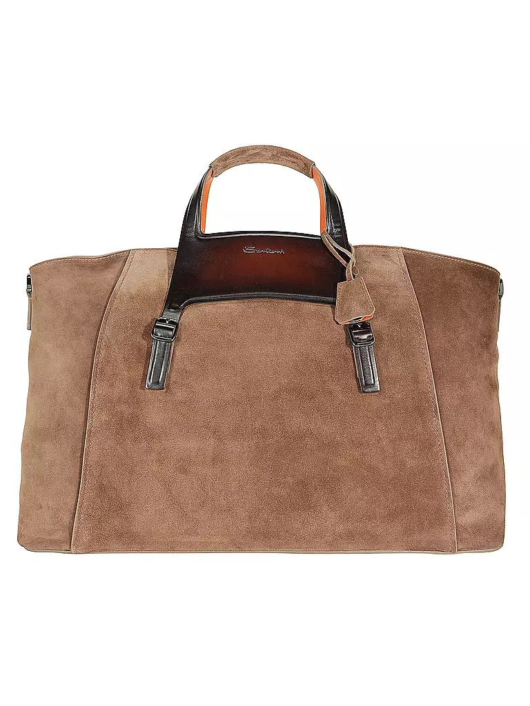 SANTONI | Ledertasche - Weekender   | braun