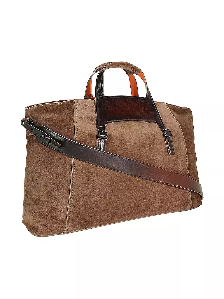 SANTONI | Ledertasche - Weekender   | braun
