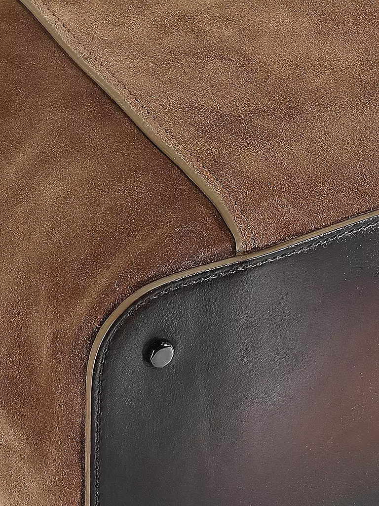 SANTONI | Ledertasche - Weekender   | braun