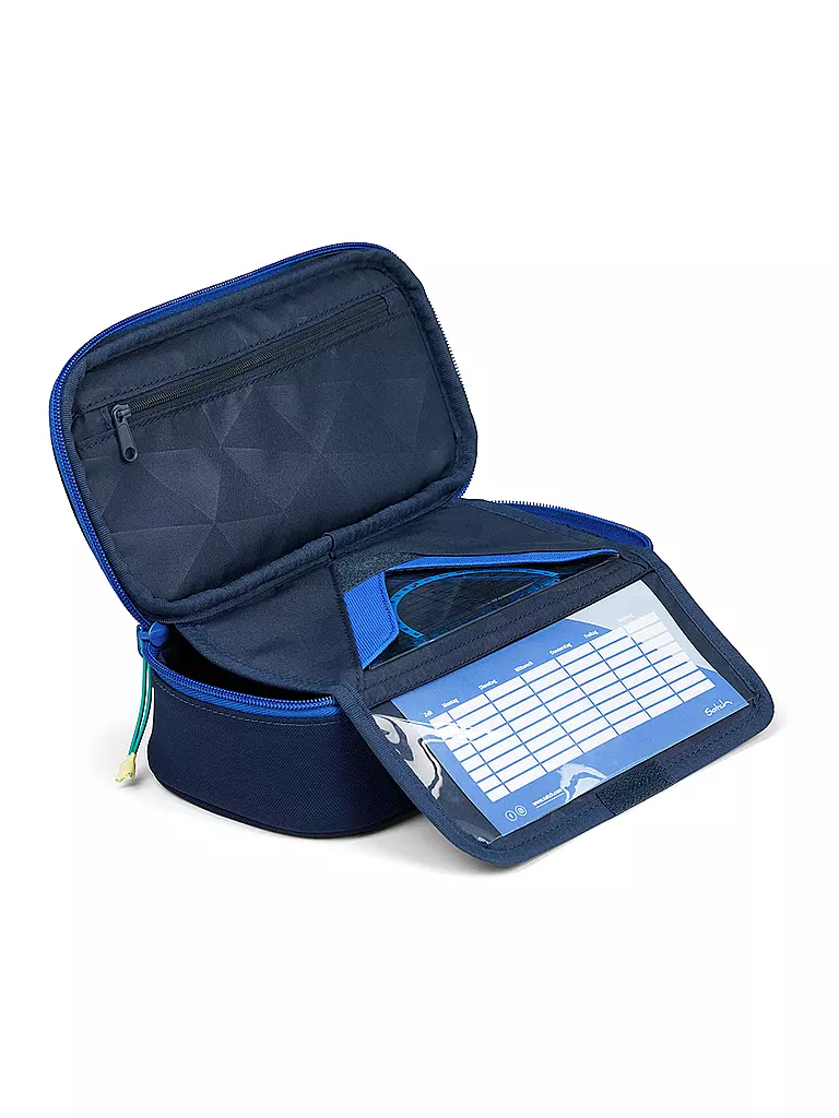 SATCH | Federpenal - Schlamperbox Crossed Blue | dunkelblau