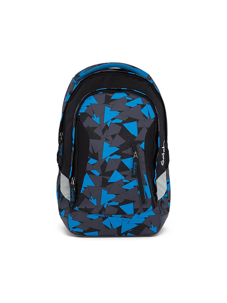 SATCH | Schul-Rucksack "Satch Sleek - Blue Triangle" | schwarz