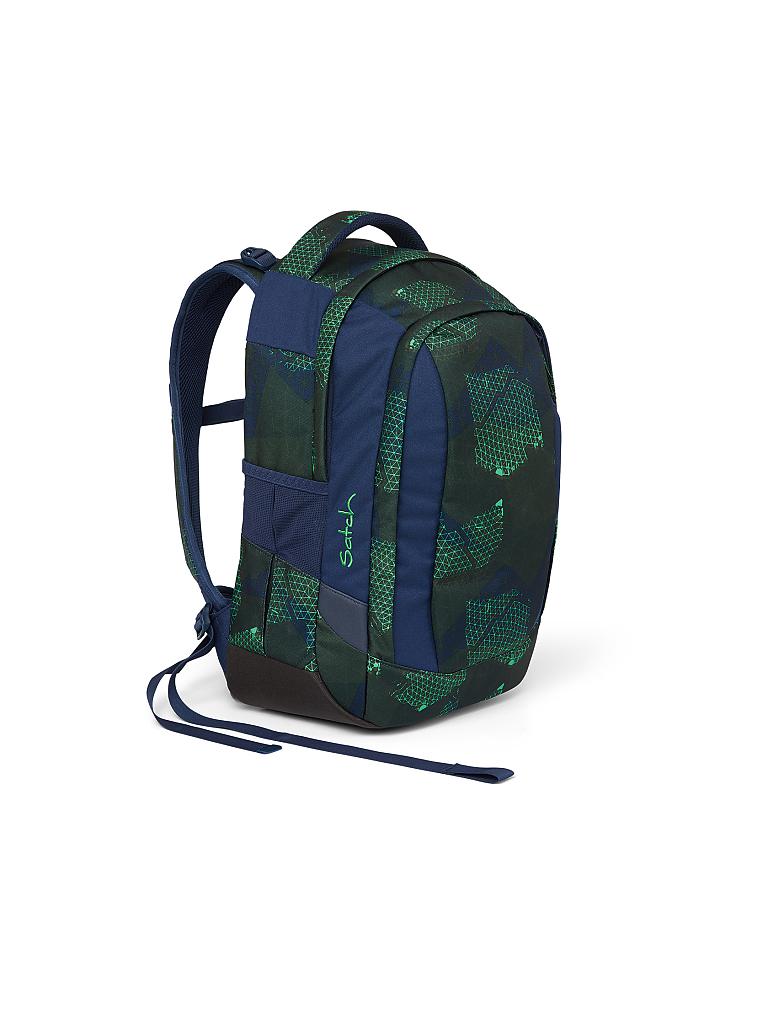 SATCH | Schul-Rucksack "Satch Sleek - Infra Green" | blau