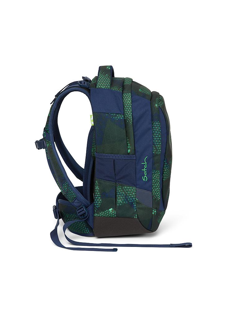 SATCH | Schul-Rucksack "Satch Sleek - Infra Green" | blau