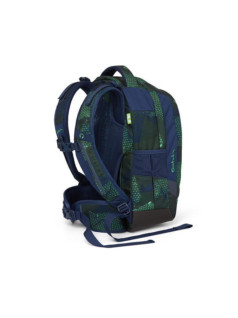 SATCH | Schul-Rucksack "Satch Sleek - Infra Green" | blau