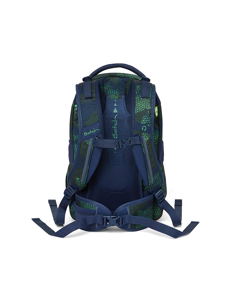 SATCH | Schul-Rucksack "Satch Sleek - Infra Green" | blau
