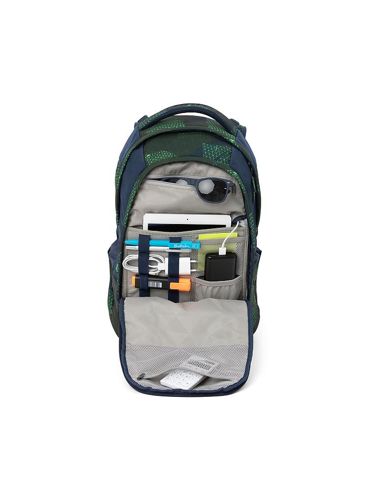 SATCH | Schul-Rucksack "Satch Sleek - Infra Green" | blau